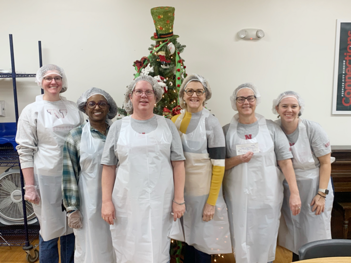 2025-2026 UNOPA Board serving at the People's City Mission